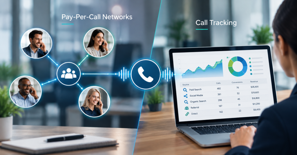 Pay-Per-Call Networks vs. Call Tracking Platforms: What’s the Difference?