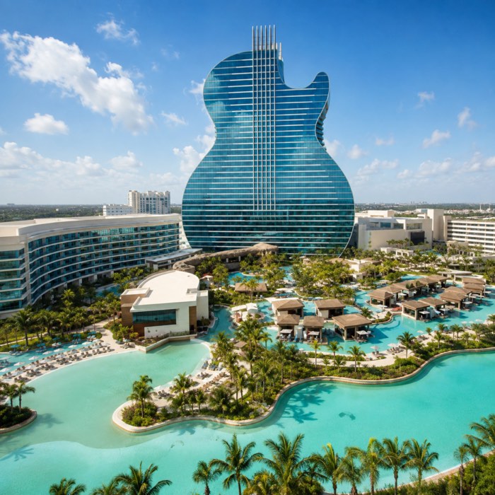 The Guitar Hotel and resort at Seminole Hard Rock Hotel & Casino